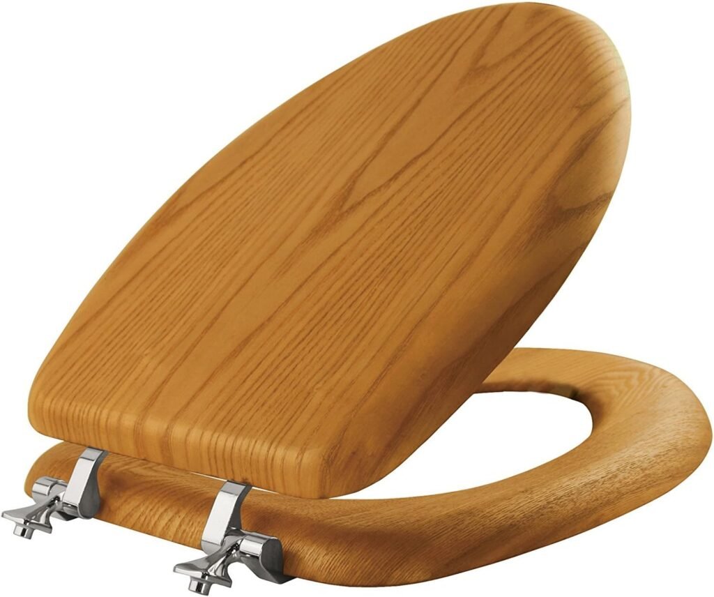 elongated wood toilet seat