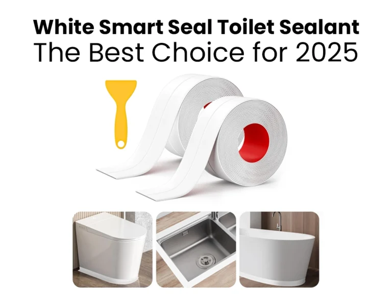 white smart seal toilet sealant